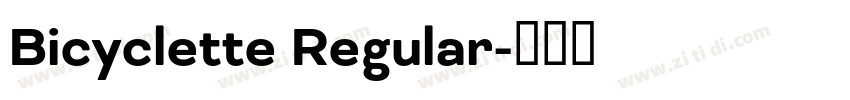 Bicyclette Regular字体转换